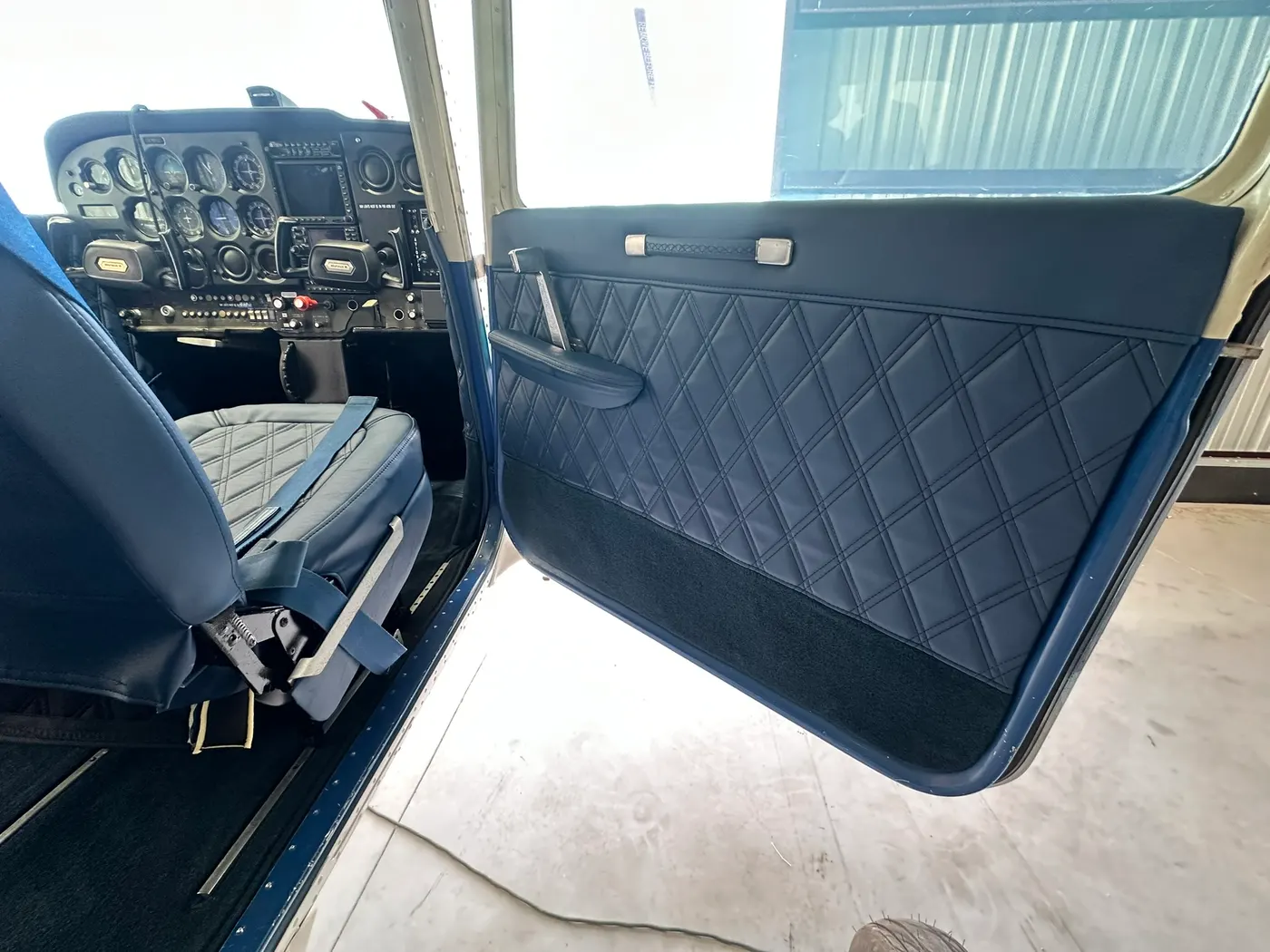 Custom aircraft upholstery by GVO Classic Upholstery in North Port, FL