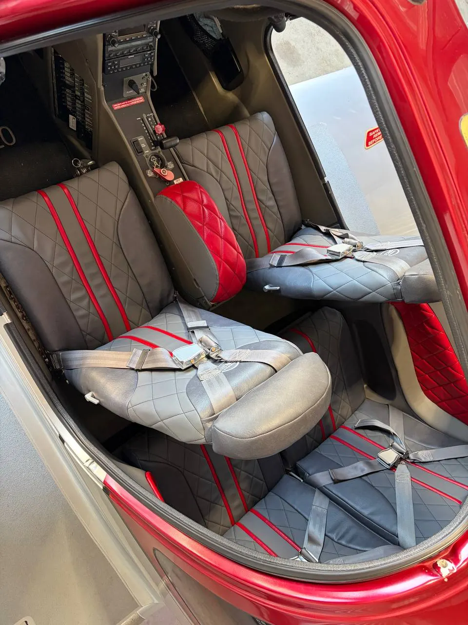 Custom aircraft upholstery by GVO Classic Upholstery in North Port, FL