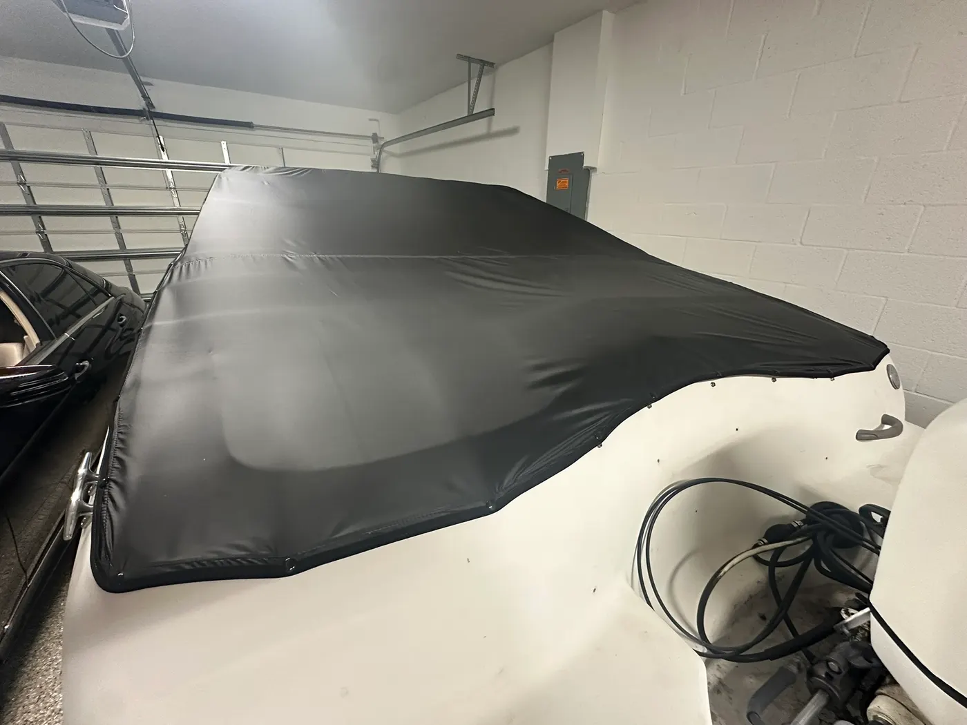 Custom custom boat cover and canvas by GVO Classic Upholstery in North Port, FL