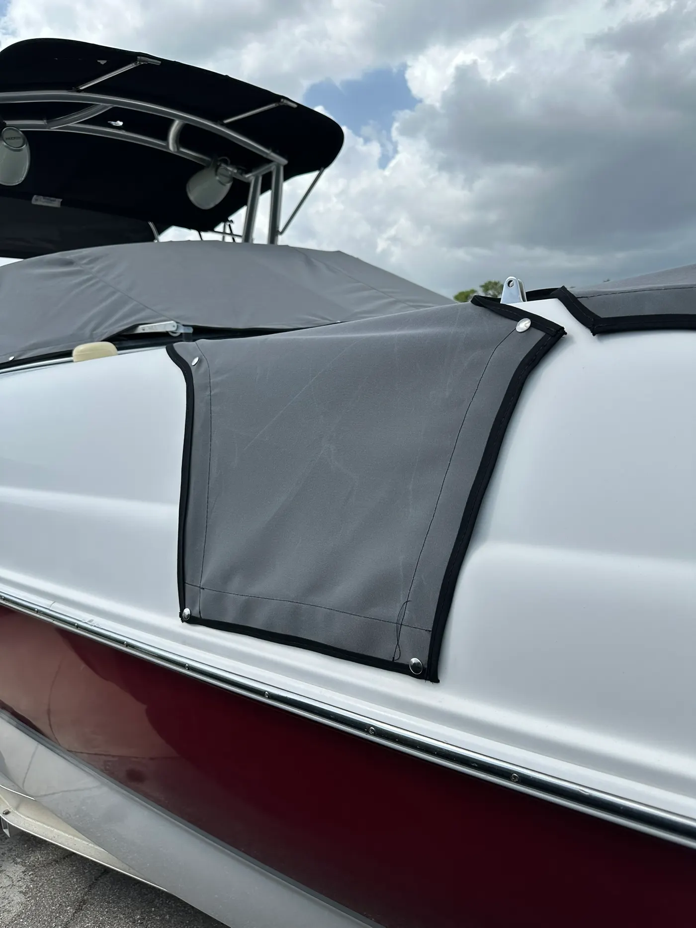 Custom custom boat cover and canvas by GVO Classic Upholstery in North Port, FL