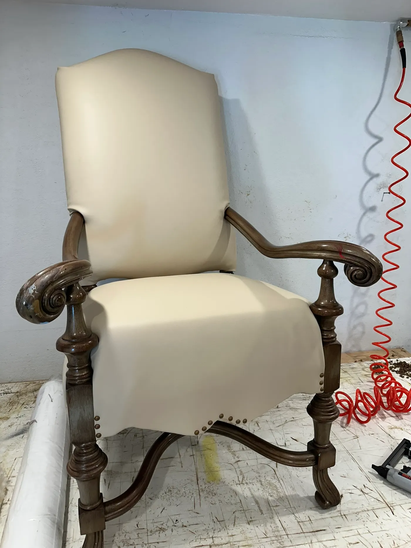 Custom furniture reupholstery by GVO Classic Upholstery in North Port, FL