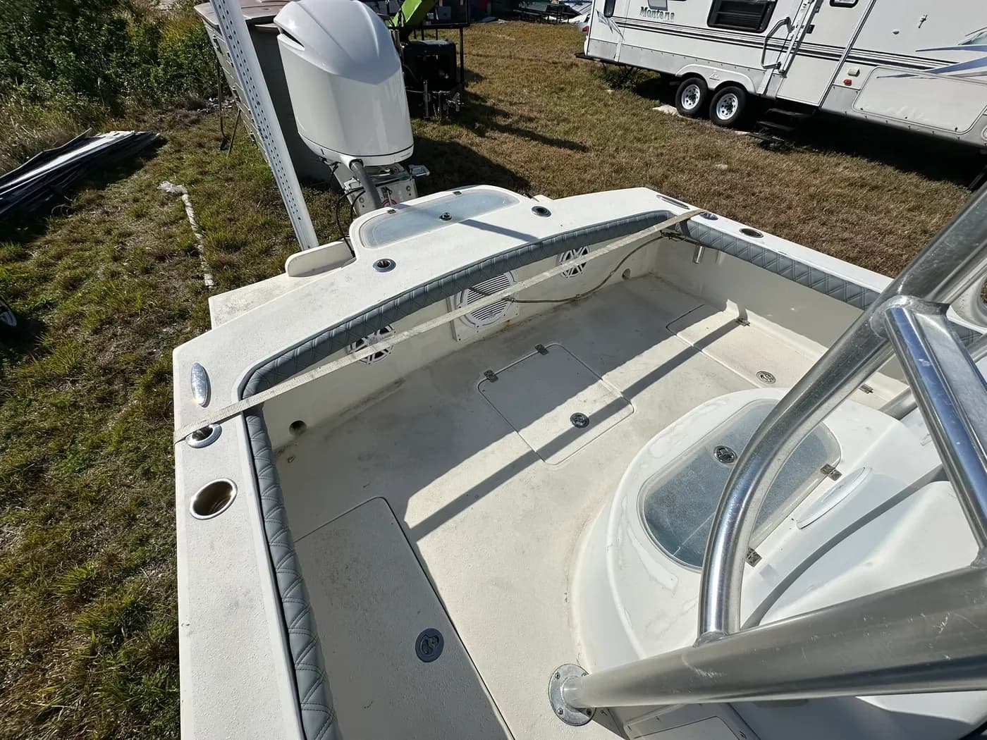 Custom marine upholstery by GVO Classic Upholstery in North Port, FL