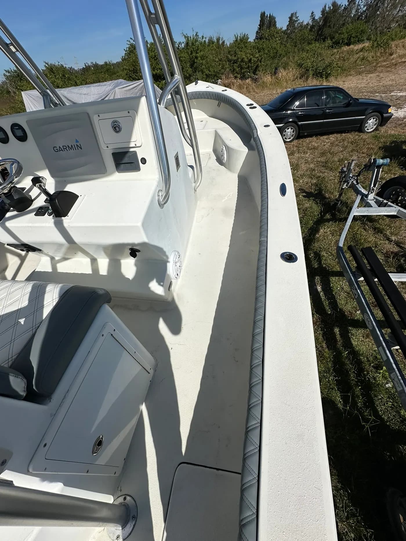 Custom marine upholstery by GVO Classic Upholstery in North Port, FL