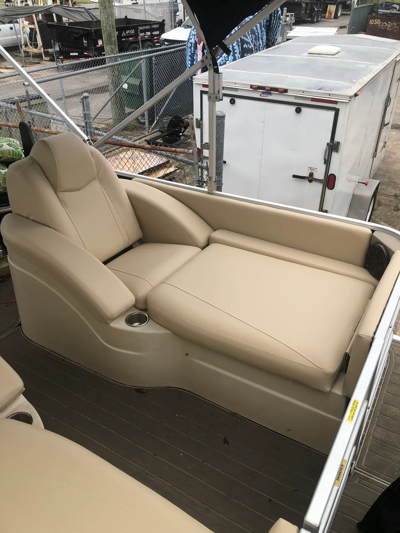 Custom marine upholstery by GVO Classic Upholstery in North Port, FL