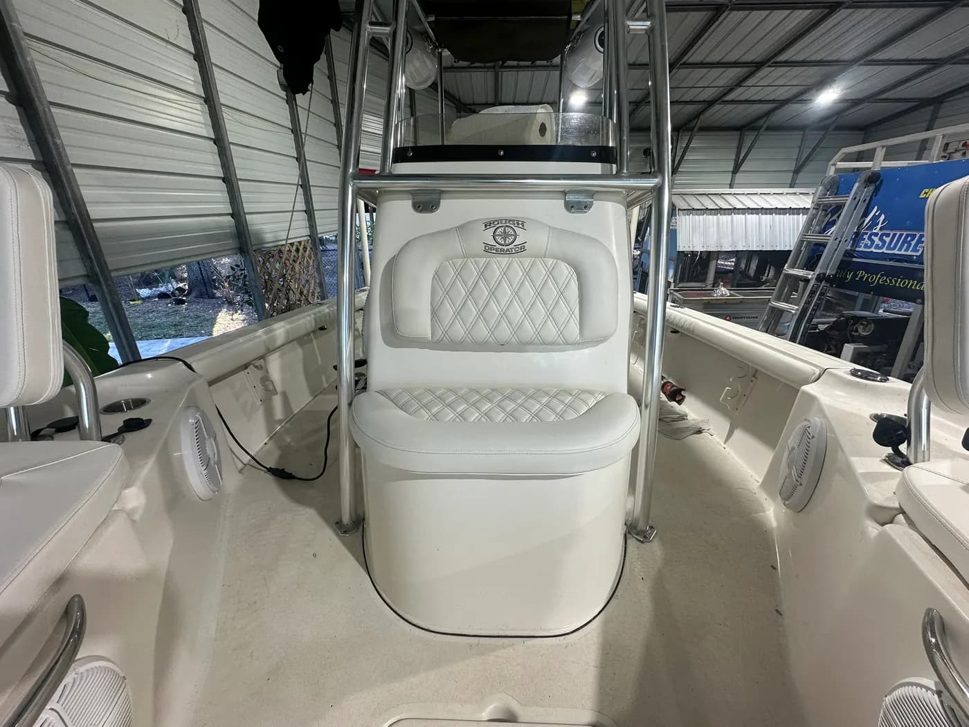Custom marine upholstery by GVO Classic Upholstery in North Port, FL