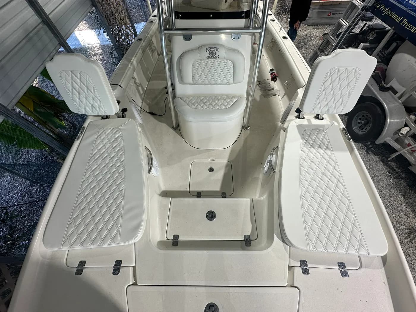 Custom marine upholstery by GVO Classic Upholstery in North Port, FL