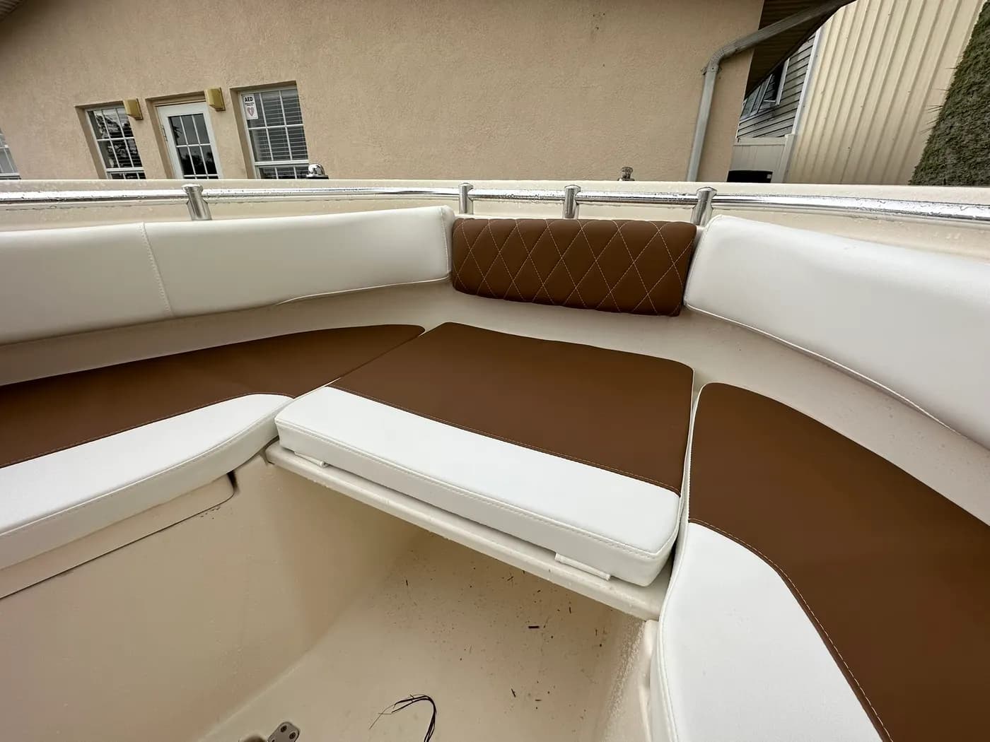 Custom marine upholstery by GVO Classic Upholstery in North Port, FL