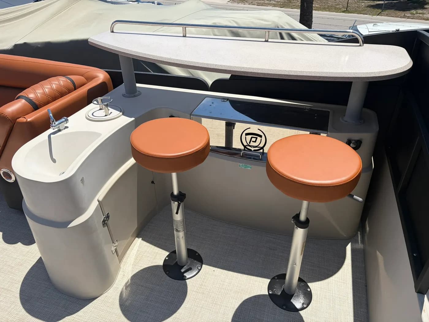 Custom marine upholstery by GVO Classic Upholstery in North Port, FL