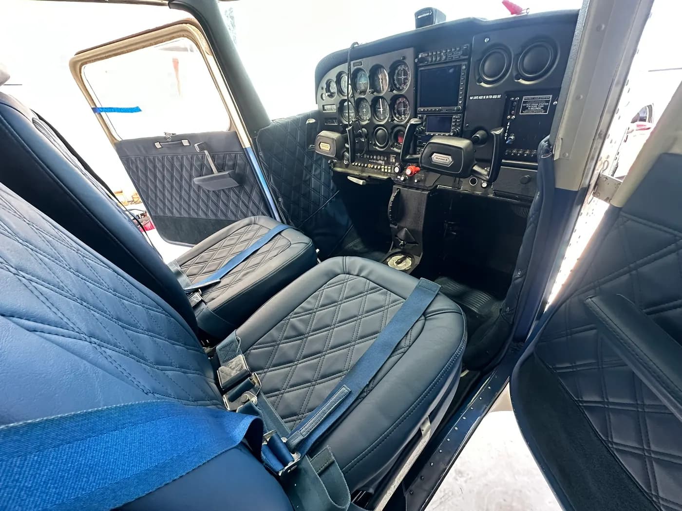 Custom aircraft upholstery by GVO Classic Upholstery in North Port, FL