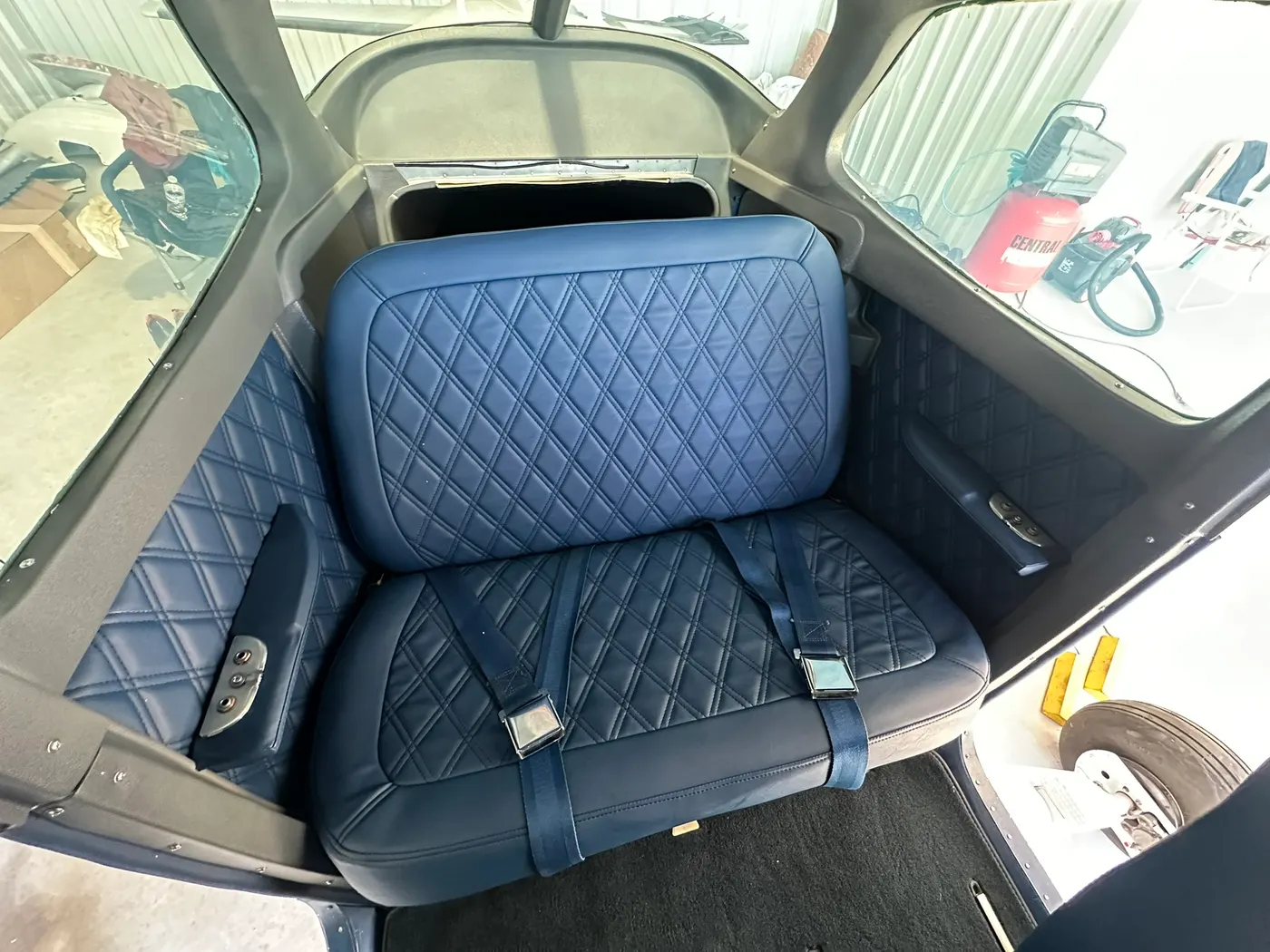 Custom aircraft upholstery by GVO Classic Upholstery in North Port, FL