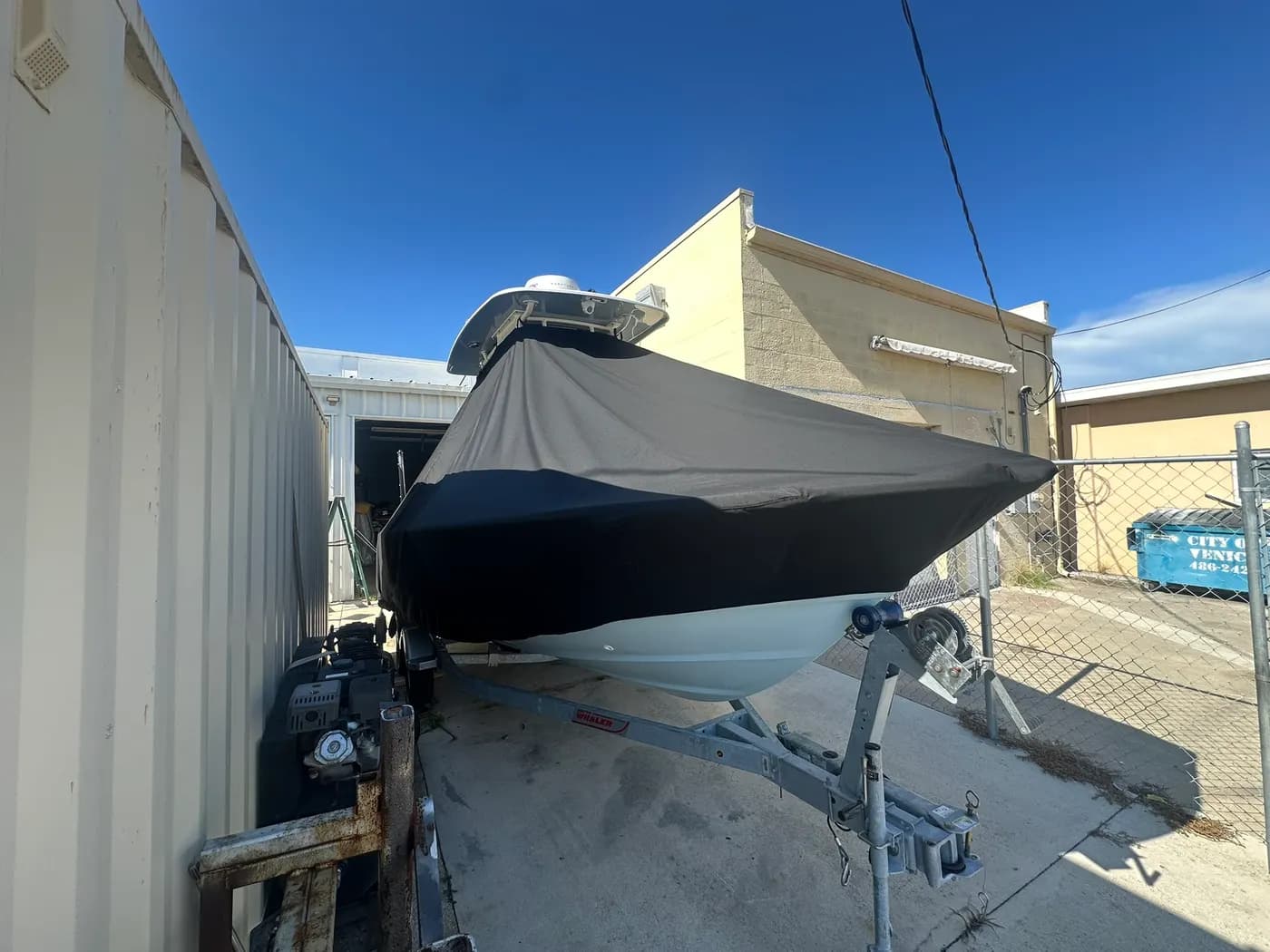 Custom custom boat cover and canvas by GVO Classic Upholstery in North Port, FL
