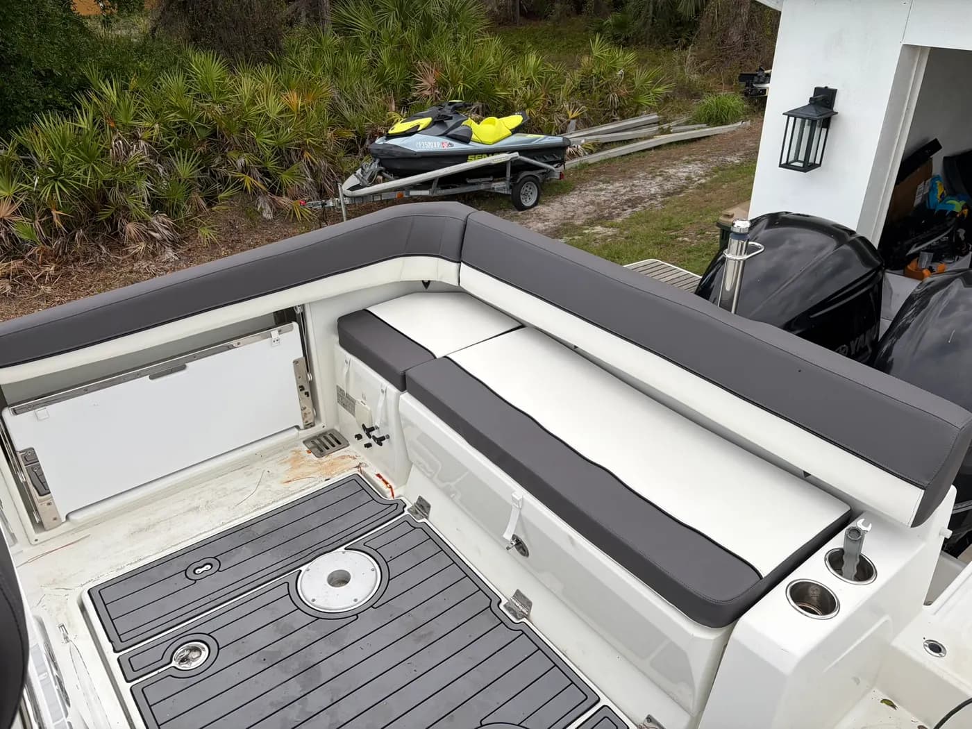 Custom marine upholstery by GVO Classic Upholstery in North Port, FL