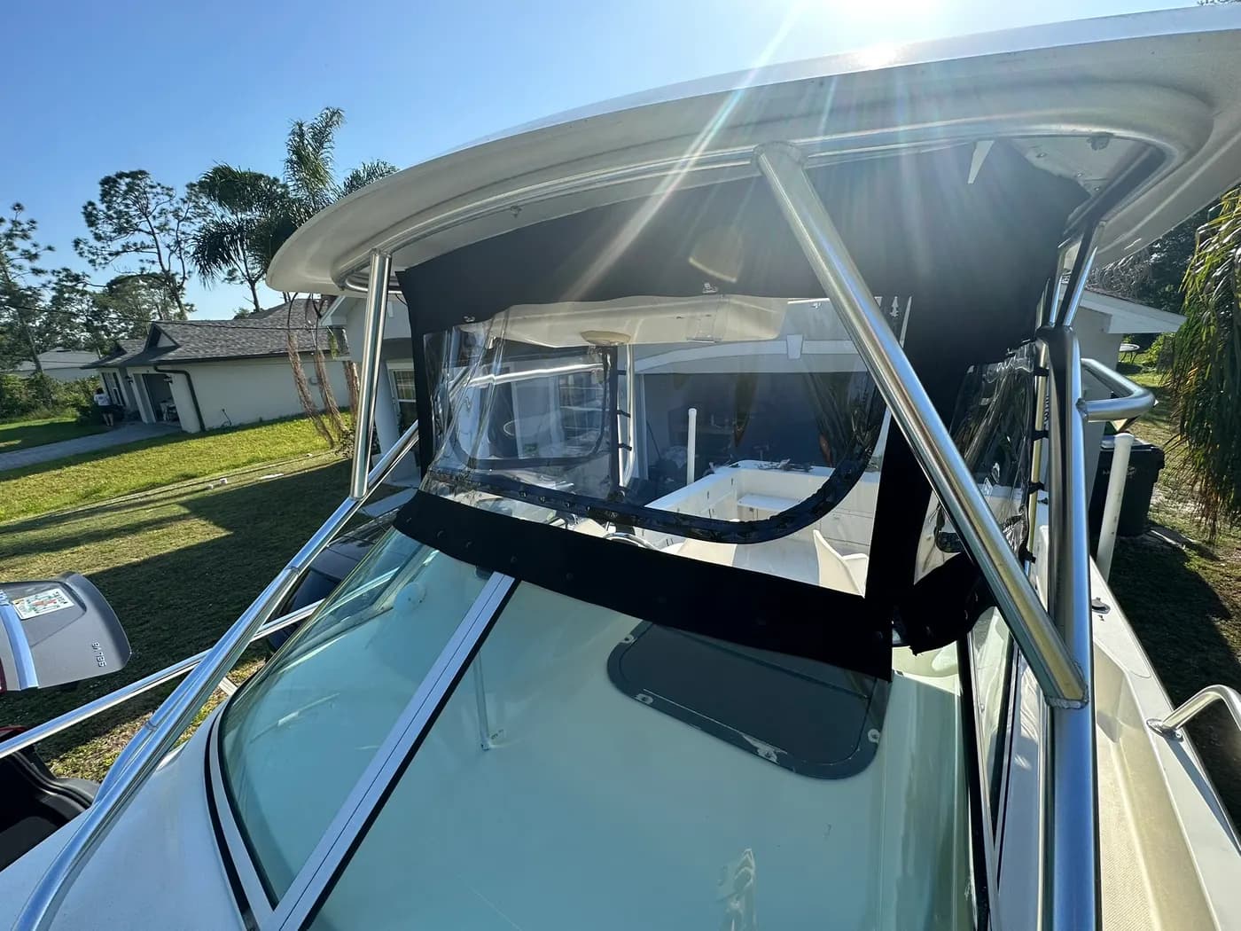 Custom marine upholstery by GVO Classic Upholstery in North Port, FL