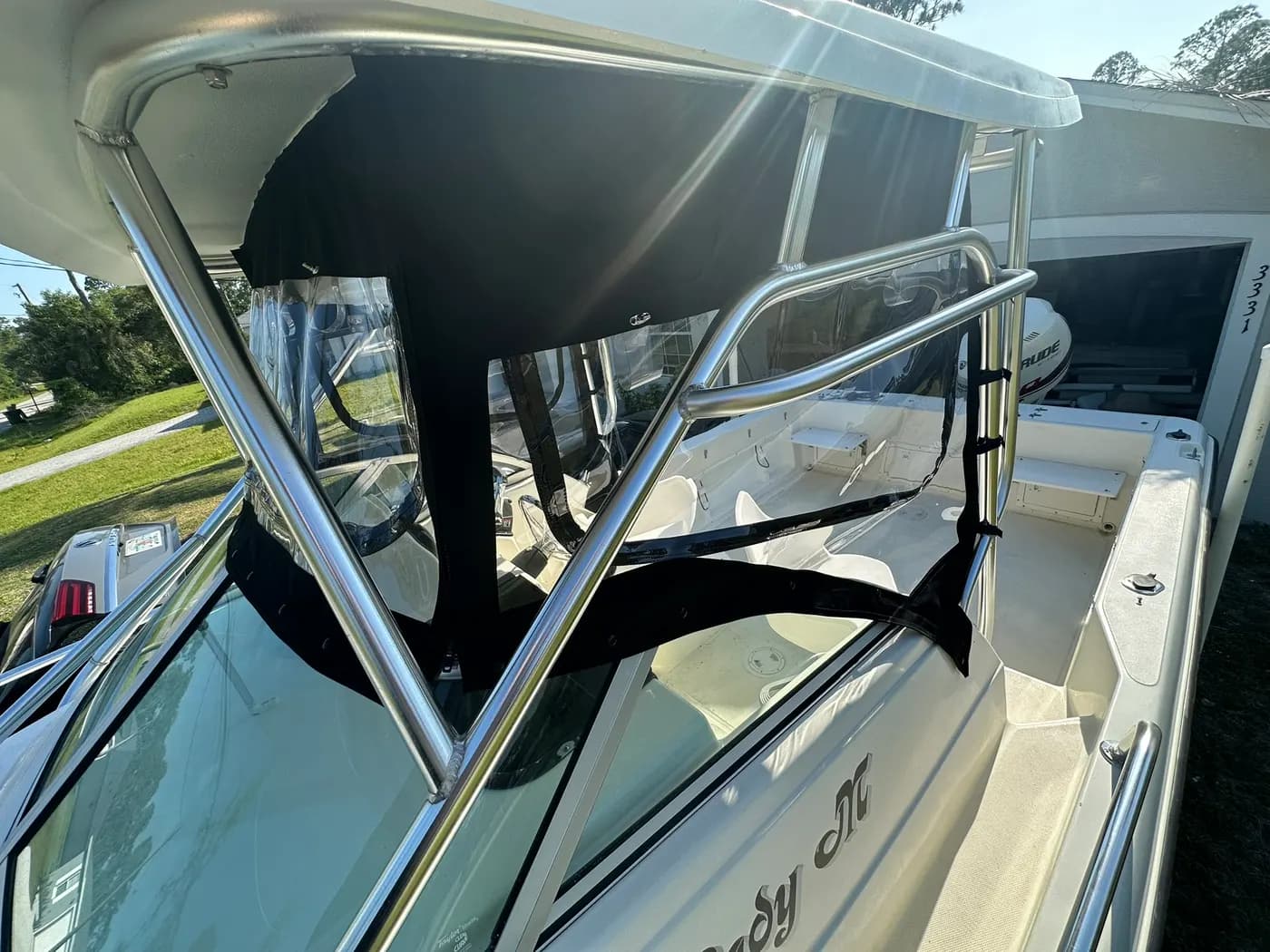 Custom marine upholstery by GVO Classic Upholstery in North Port, FL