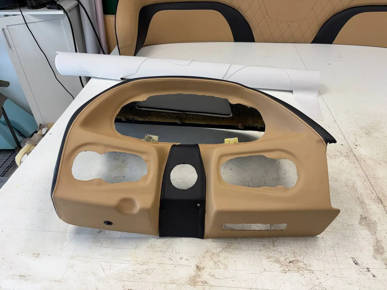 Custom marine upholstery by GVO Classic Upholstery in North Port, FL