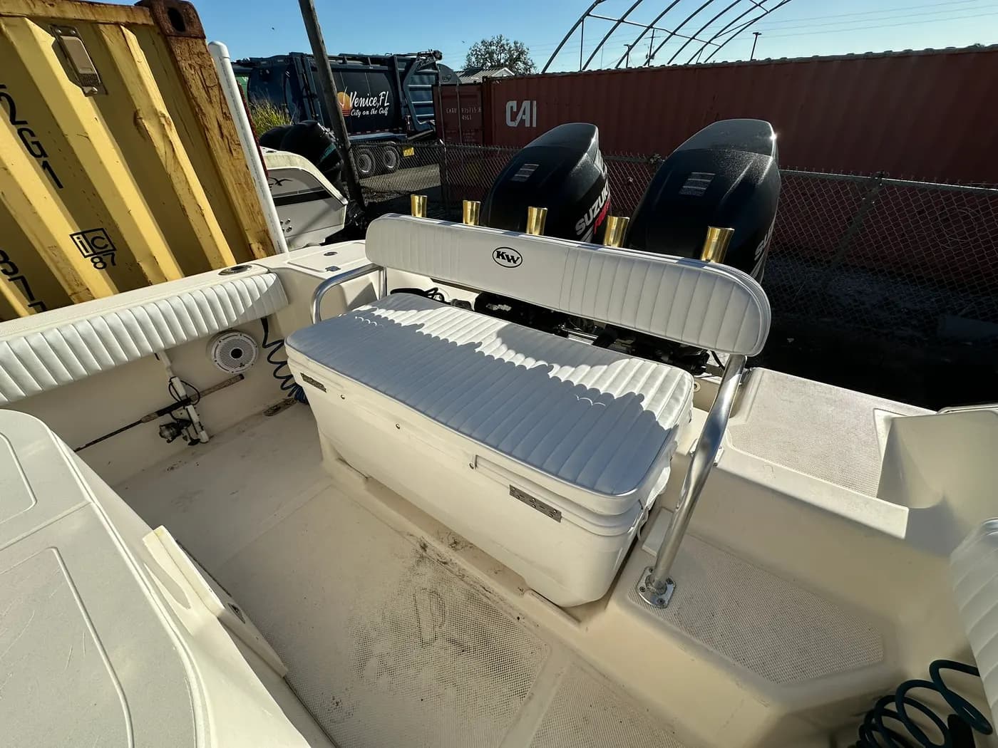 Custom marine upholstery by GVO Classic Upholstery in North Port, FL