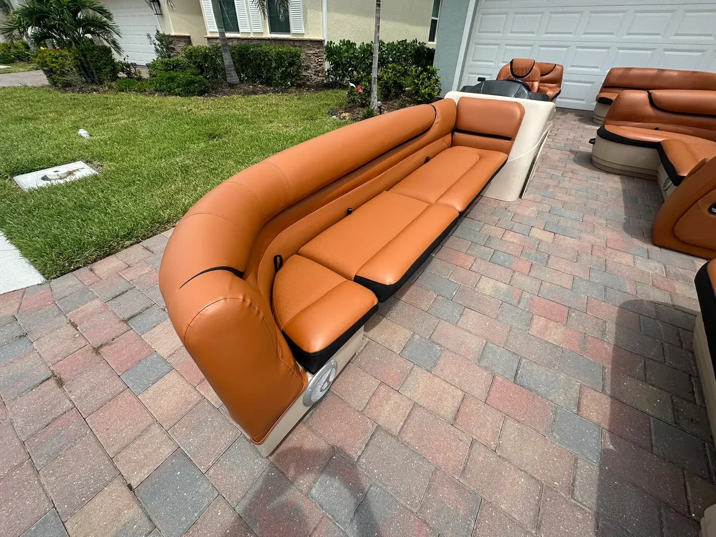 Custom marine upholstery by GVO Classic Upholstery in North Port, FL