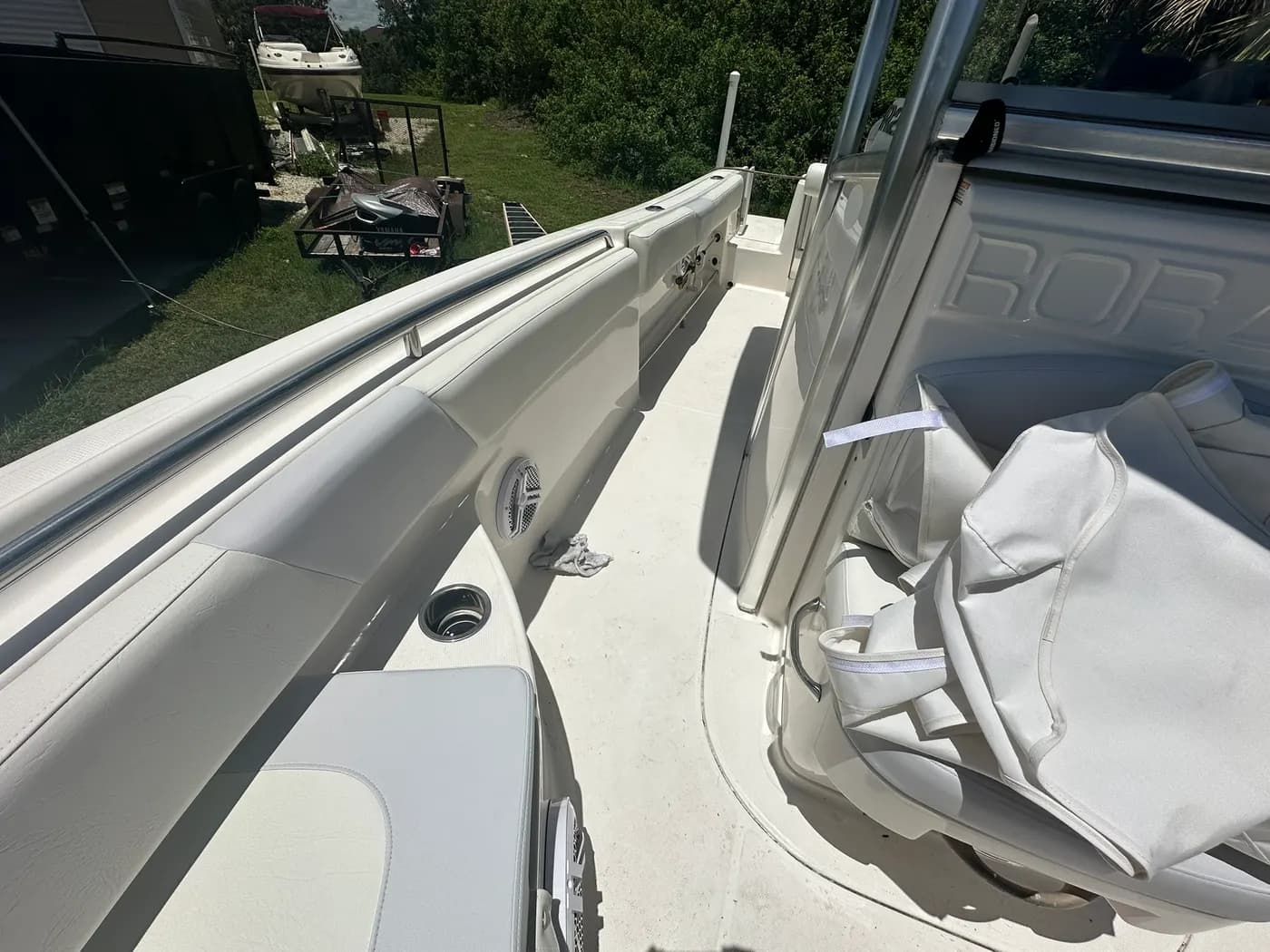 Custom marine upholstery by GVO Classic Upholstery in North Port, FL