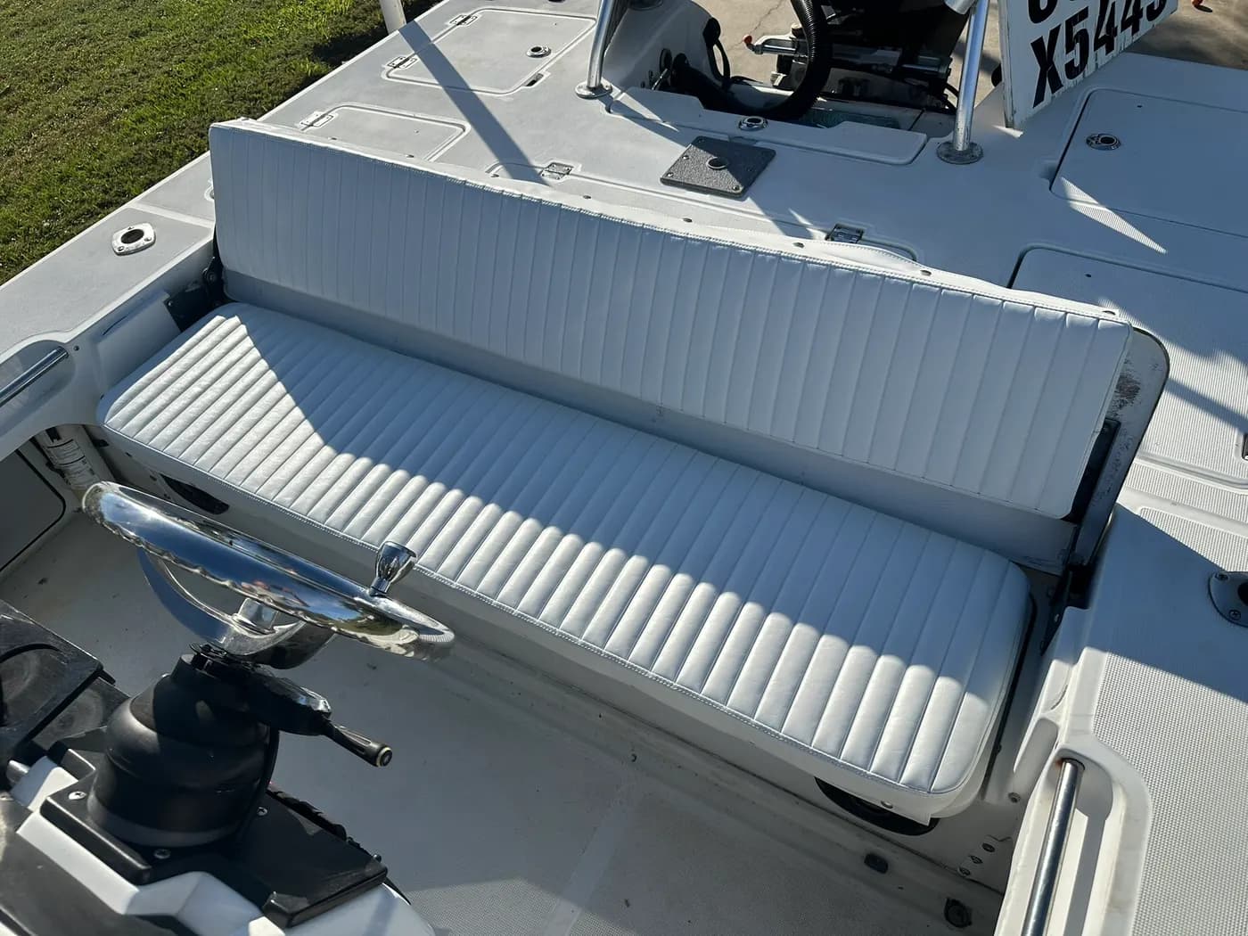Custom marine upholstery by GVO Classic Upholstery in North Port, FL